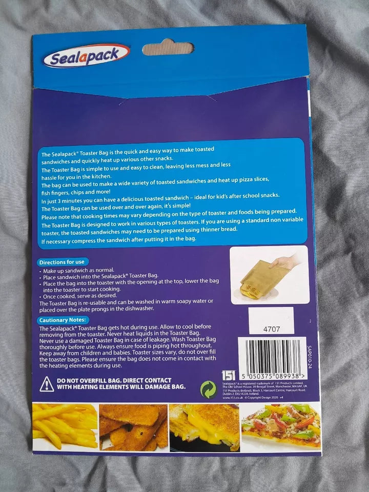 Sealapack Toaster Bags 2 Pack