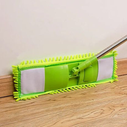 JVL Flat Microfibre Mop And Handle