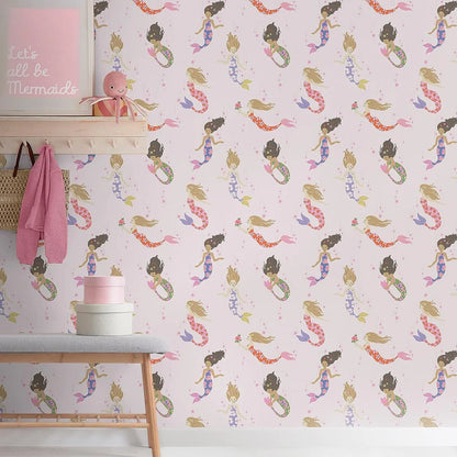 Muriva Mermaids Wallpaper (182534)