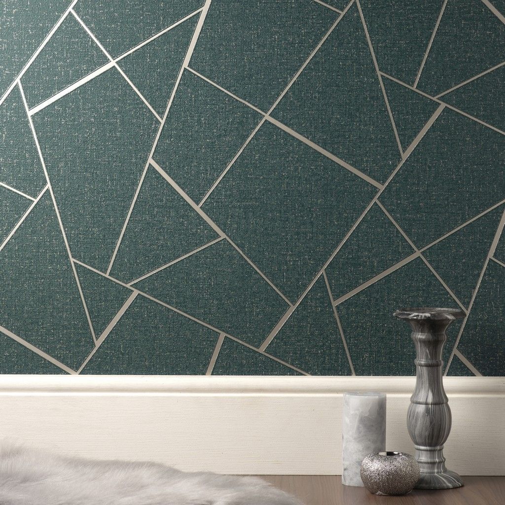 Papel pintado fractal de cuarzo de decoración fina