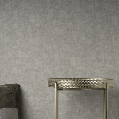 Papel pintado gris con textura Milano de decoración fina (M95617)