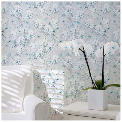 Muriva Lipsy Blossom Teal Wallpaper (144013)