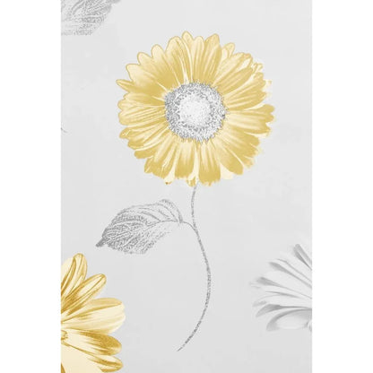 Muriva Daisy Grey/Ochre Wallpaper (111508)