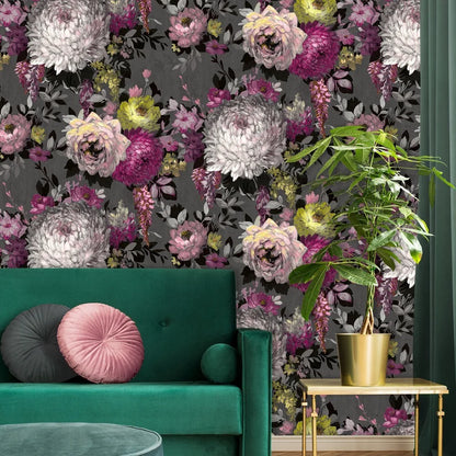 Belgravia Azzurra Floral Wallpaper