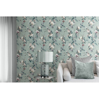 Muriva Lipsy Duck Egg Wallpaper (144050)