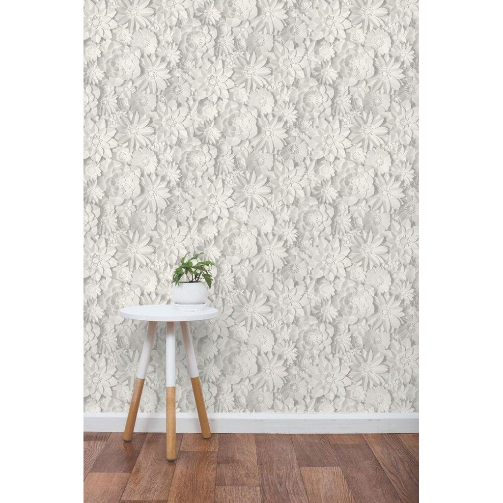 Papel pintado floral de dimensiones de decoración fina