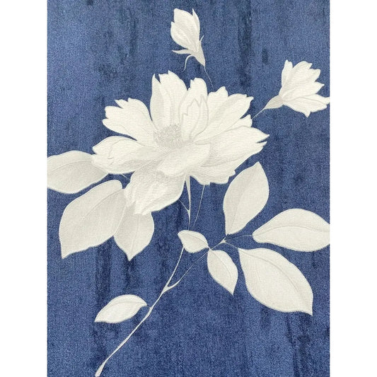 Papel pintado Muriva Oleana Floral Azul/Plata (703073)