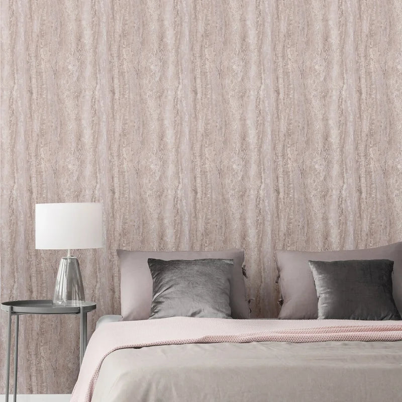 Muriva Eterna Marble Blush Pink Wallpaper (186513)