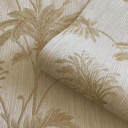 Belgravia Grasscloth Leaf Wallpaper