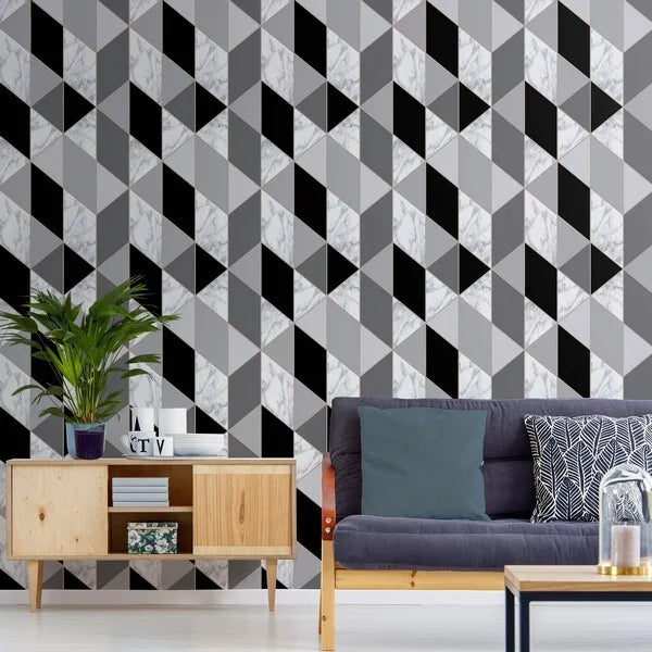 Graham & Brown Marble Geo Wallpaper