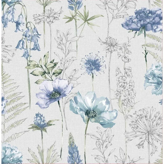 Graham & Brown Floral Sketch Wallpaper