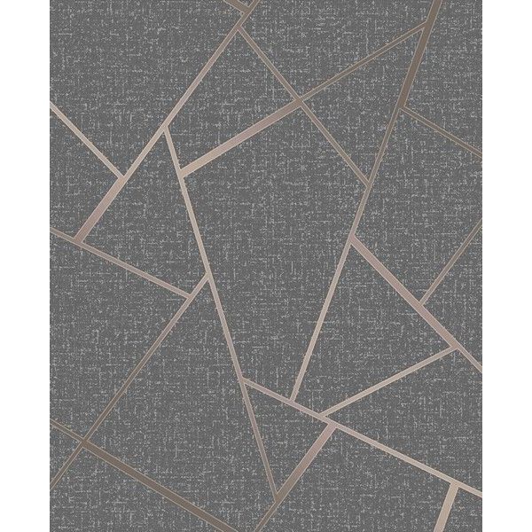 Fine Decor Quartz Fractal Copper Wallpaper (FD42283)