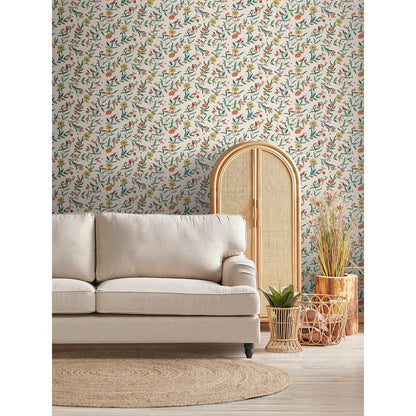 Muriva Summer Birds Cream Wallpaper (182552)