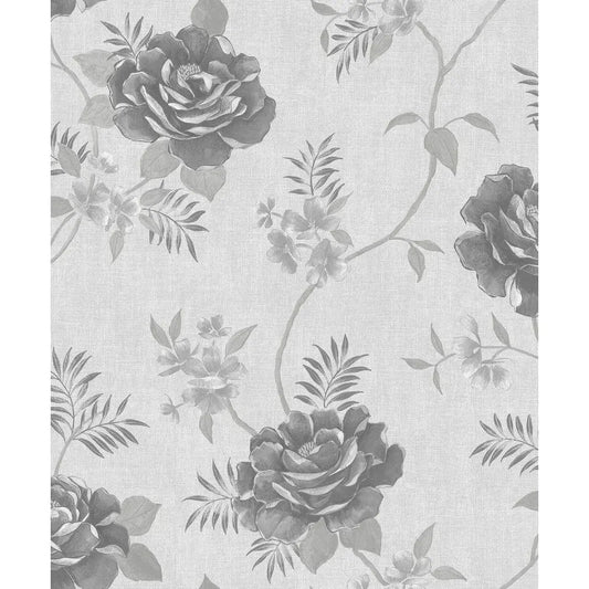 Muriva Darcy James Rosalind Grey Wallpaper (173501)