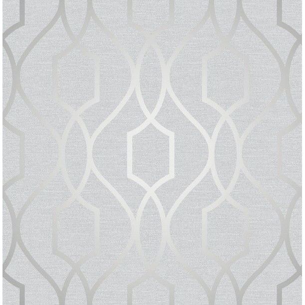 Fine Decor UK Apex Trellis Silver/Grey Wallpaper (FD41995)