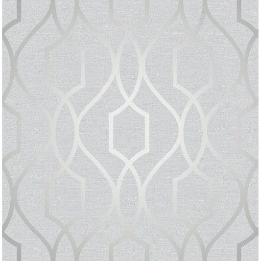 Fine Decor UK Apex Trellis Silver/Grey Wallpaper (FD41995)