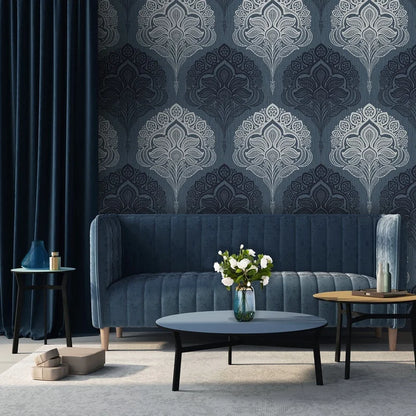 Belgravia Oria Damask Wallpaper