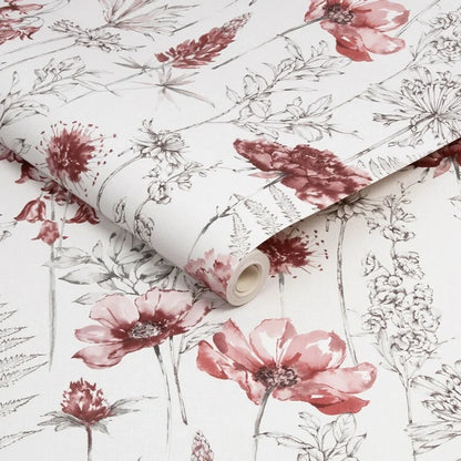 Graham & Brown Floral Sketch Wallpaper