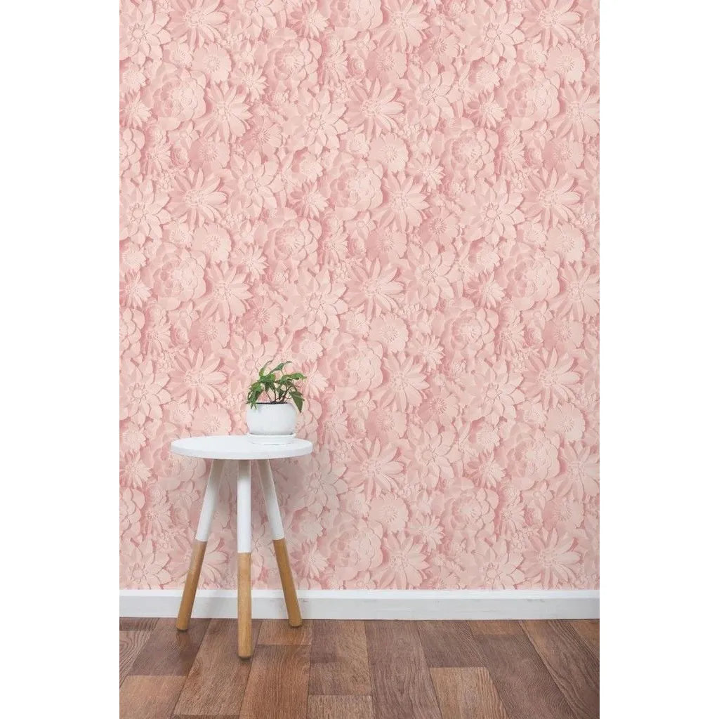 Papel pintado floral de dimensiones de decoración fina