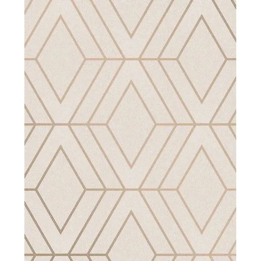 Papier peint Fine Decor Pulse Diamond taupe/or rose (FD42348)