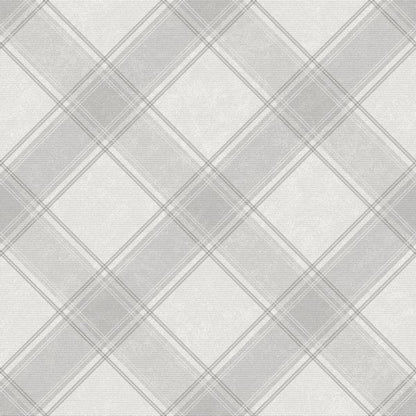 Holden Aidan Check Grey Wallpaper (90740)