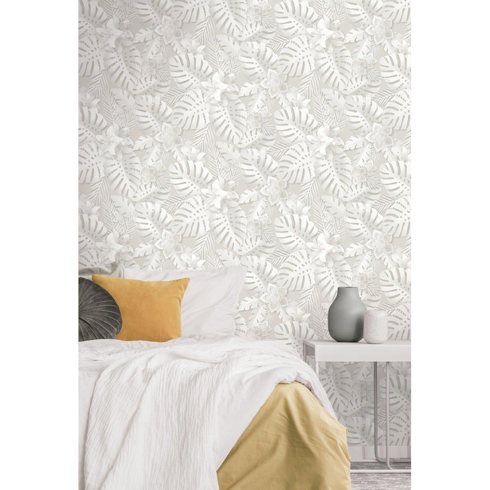 Papel pintado tropical con dimensiones de decoración fina