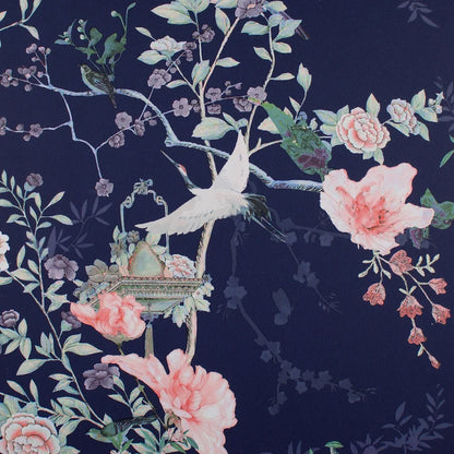 Muriva Lipsy Ophelia Navy Blue Wallpaper (144080)