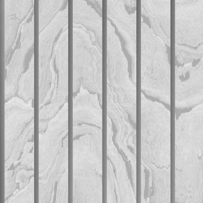 Muriva Woodgrain Panel Silver Wallpaper (193502)