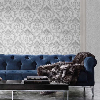 Debona Perla Damask Wallpaper