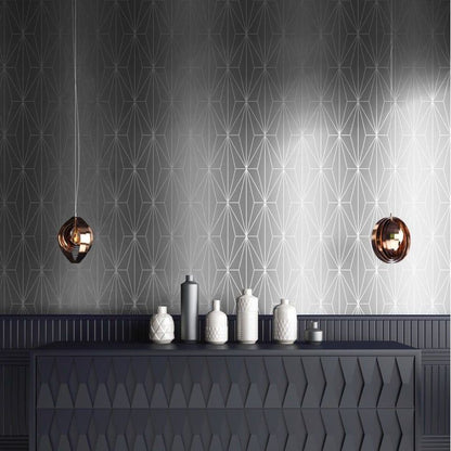 Muriva Kayla Dove and Silver Wallpaper (703010)