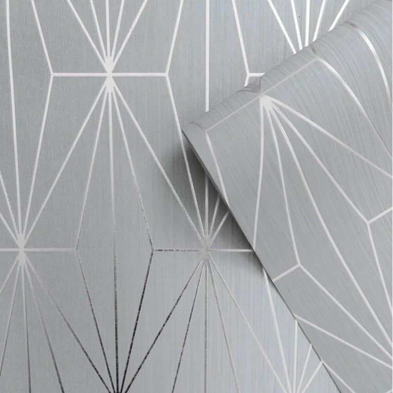 Muriva Kayla Dove and Silver Wallpaper (703010)