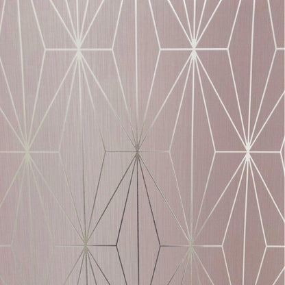 Muriva Kayla Blush and Silver Wallpaper (703012)