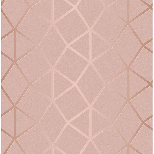 Fine Decor Platinum Foil Blush/Rose Wallpaper (FD42561)