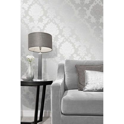 Fine Decor Quartz Damask  Wallpaper