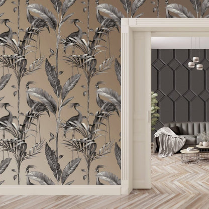 Belgravia Azzurra Leaf  Wallpaper