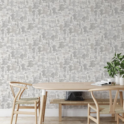 Muriva Oakley Taupe Wallpaper (201501)