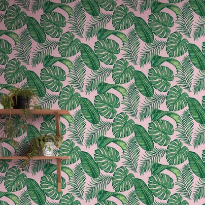 Muriva Skinny Dip Dominica Black & Green Wallpaper (180521)