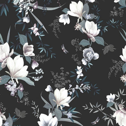 Muriva Lipsy Black  Wallpaper (144053)