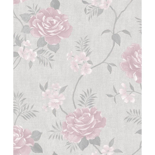 Muriva Darcy James Rosalind Pink Blush Wallpaper (173504)