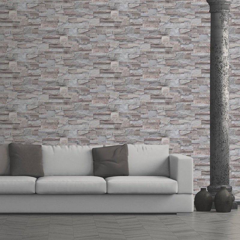 Muriva Natural Slate Grey Wallpaper (161502)