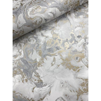 Muriva Elixir Grey/Gold  Wallpaper (166506)