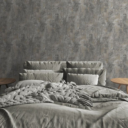 Muriva Cove Texture Charcoal Wallpaper (207502)