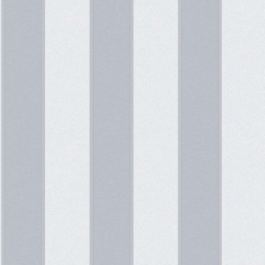 Muriva Sirpi silver/off white stripe Wallpaper (20548)