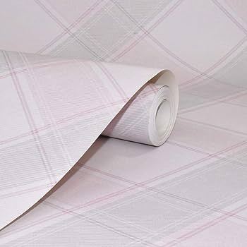 Holden Aidan Check Pink Wallpaper (90742)