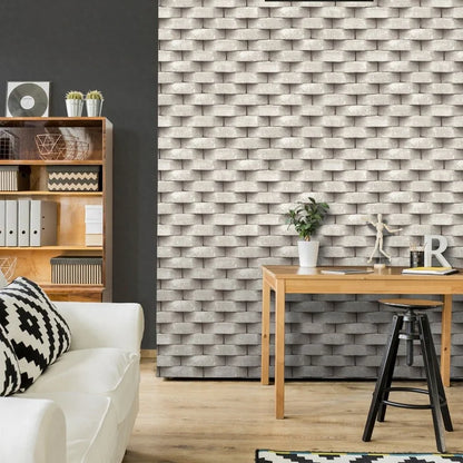 Muriva Diagonal brick natural Wallpaper (L57127)