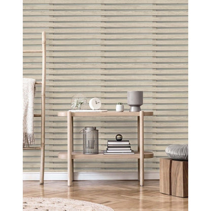 Fine Decor Wood slats grey Wallpaper (FD42997)