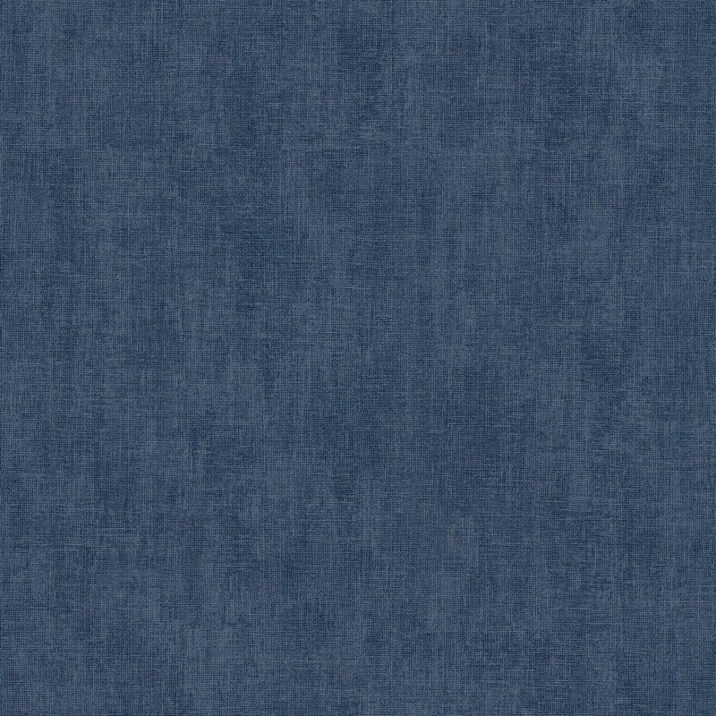 Muriva Darcy James Linen Navy Blue Wallpaper (173533)