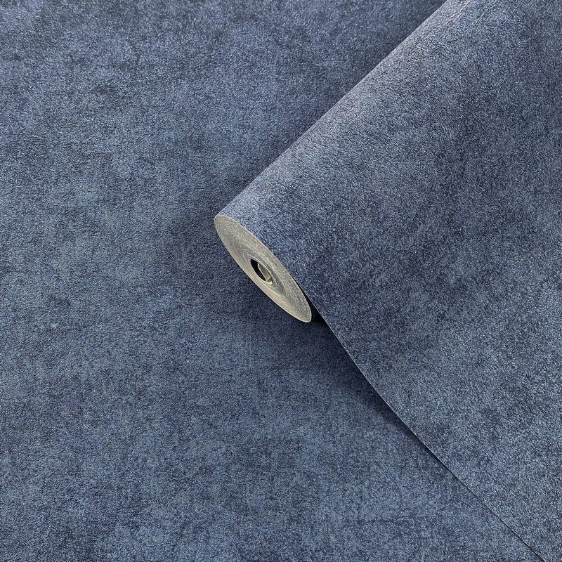 Muriva Bettany Texture Blue Wallpaper (703062)