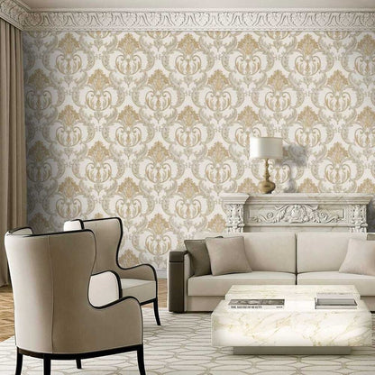 Debona Perla Damask Wallpaper