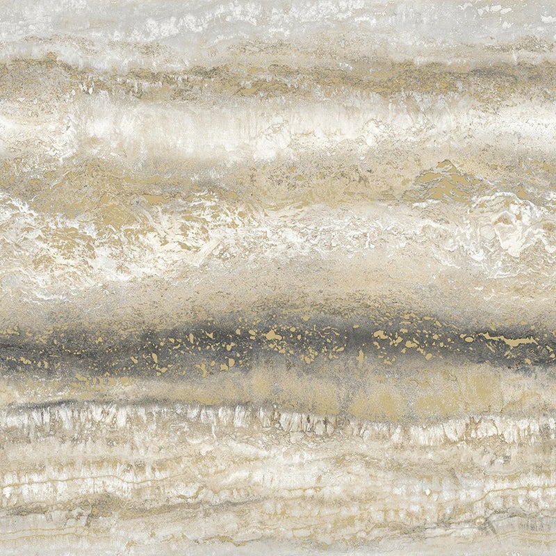 Muriva Semper Papier peint marbre doré (189502)